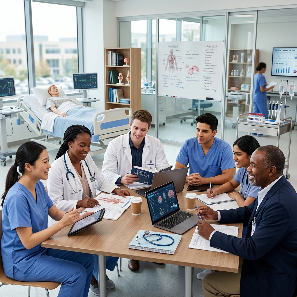 Students and professionals in clinical training